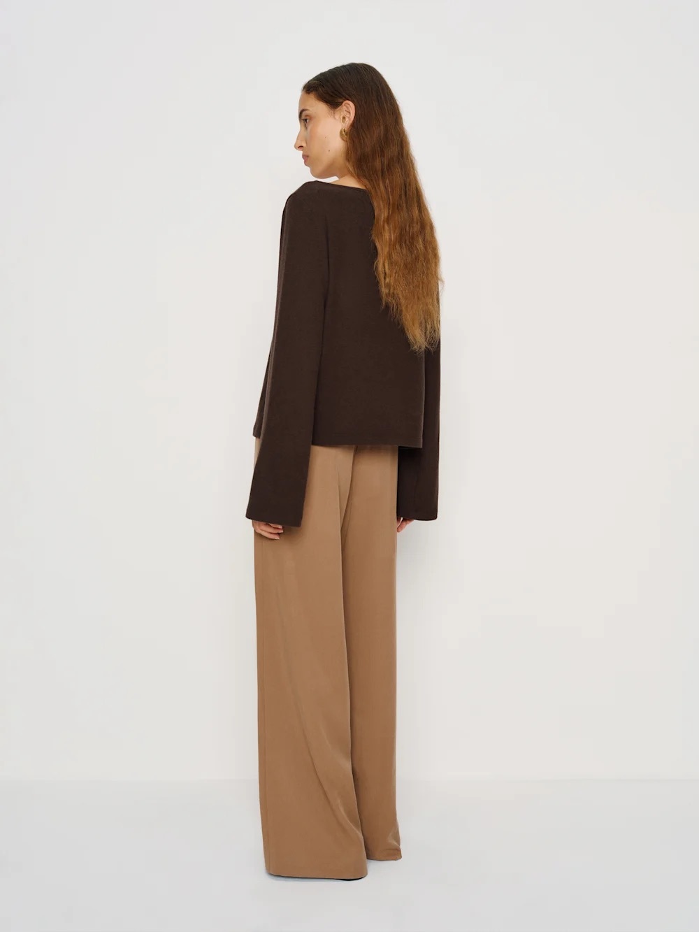 Reformation, Mabel Knit Top, Brown, Size S - Picture 2 of 8